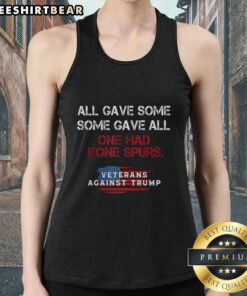 Good All Gave Some Some Gave All tank top featuring a patriotic design and a message about sacrifice and service.