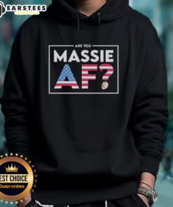 Good Are You Massie AF Hoodie in black, featuring a stylish design and comfortable fit for casual wear.
