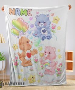 Good Care Bears Friends Blanket Cute Fleece Customized Blanket