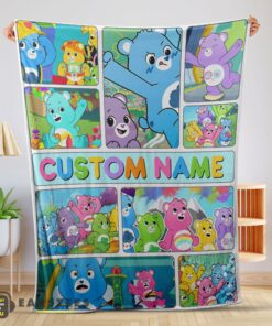 Good Care Bears Friends Blanket Fleece Customized Blanket