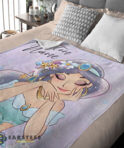 Good Cartoon Disney Aladdin Jasmine Princess Blanket Fleece Customized Blanket - Image 2