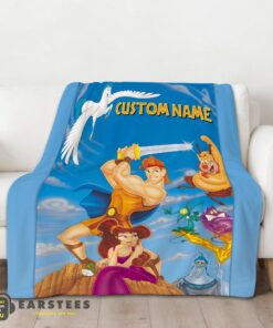 Good Cartoon Disney Hercules With Friends Blanket Fleece Customized Blanket - Image 2