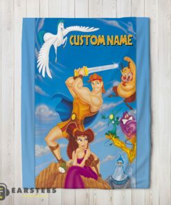 Good Cartoon Disney Hercules With Friends Blanket Fleece Customized Blanket