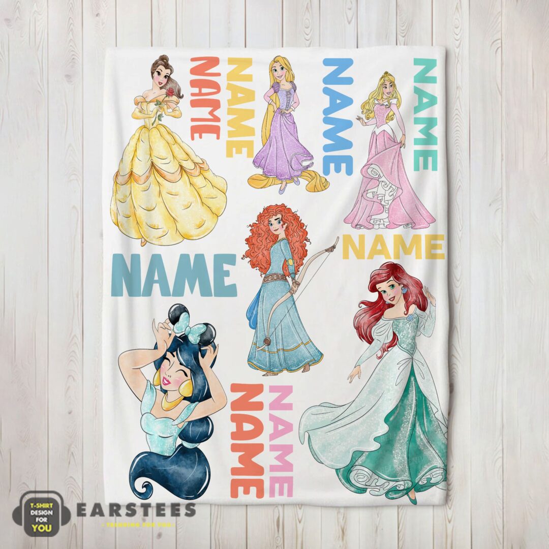 good-cartoon-disney-princess-blanket-fleece-customized-blanket-mk-02 Good Cartoon Disney Princess Blanket Fleece Customized Blanket