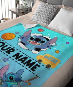 Good Cartoon Disney Stitch Super Cozy Blankets – Customize Blanket - Image 2