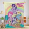 Good Cartoon My Little Pony Pony Life Friends Blanket Fleece Customized Blanket