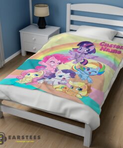 Good Cartoon My Little Pony Pony Life Friends Blanket Fleece Customized Blanket - Image 3