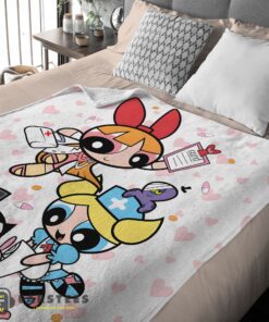 Good Cartoon Network The Powerpuff Girls Nurse Blanket Fleece Customized Blanket - Image 2