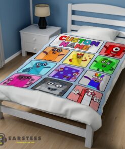 Good Cartoon Numberblocks Characters Blanket Fleece Customized Blanket - Image 3
