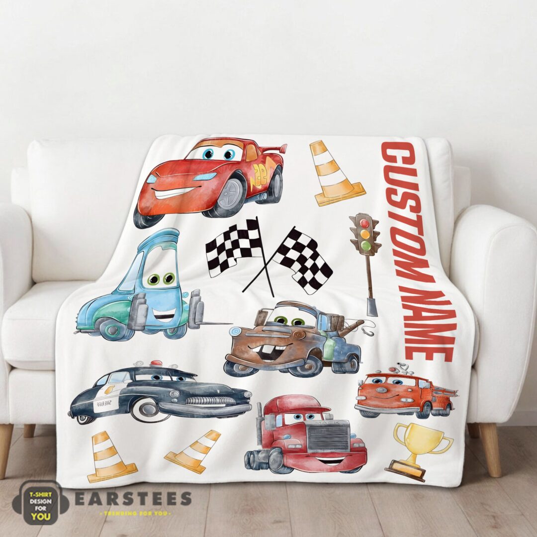 good-cartoon-pixar-cars-cute-character-blanket-fleece-customized-blanket-mk-01 Good Cartoon Pixar Cars Cute Character Blanket Fleece Customized Blanket - Image 2
