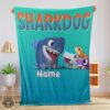 Good Cartoon Sharkdog Fintastic Halloween Blanket Fleece Customized Blanket