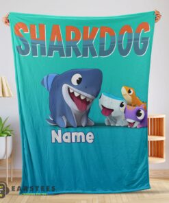 Good Cartoon Sharkdog Fintastic Halloween Blanket Fleece Customized Blanket