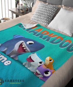 Good Cartoon Sharkdog Fintastic Halloween Blanket Fleece Customized Blanket - Image 2