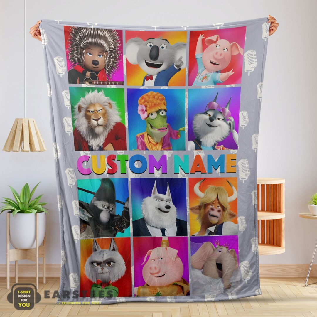 good-cartoon-sing-character-blanket-fleece-customized-blanket-mk-01-1 Good Cartoon Sing Character Blanket Fleece Customized Blanket