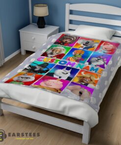 Good Cartoon Sing Character Blanket Fleece Customized Blanket - Image 3