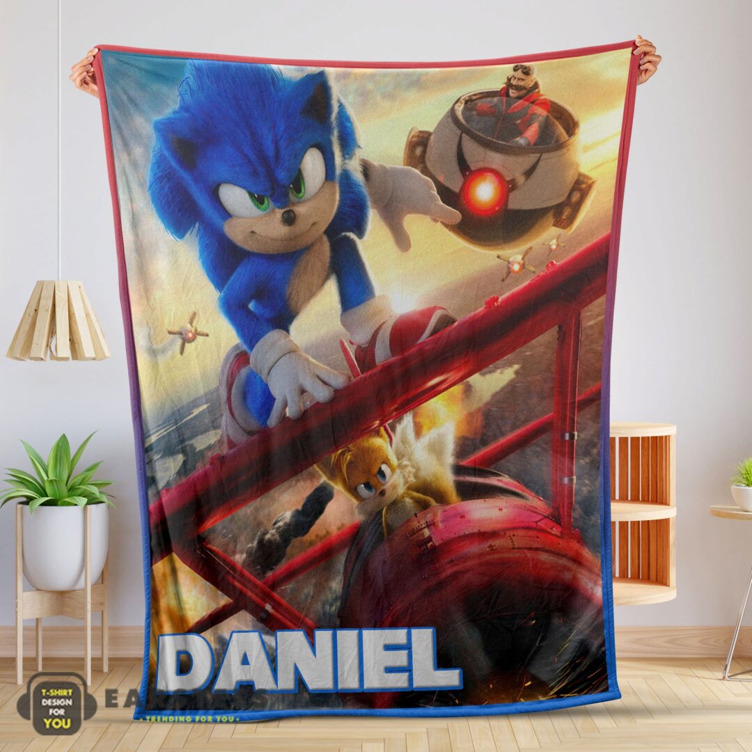 good-cartoon-sonic-with-friends-blanket-fleece-customized-blanket-mk-01 Good Cartoon Sonic With Friends Blanket Fleece Customized Blanket