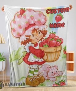 Good Cartoon Strawberry Shortcake Blanket – Customize Blanket