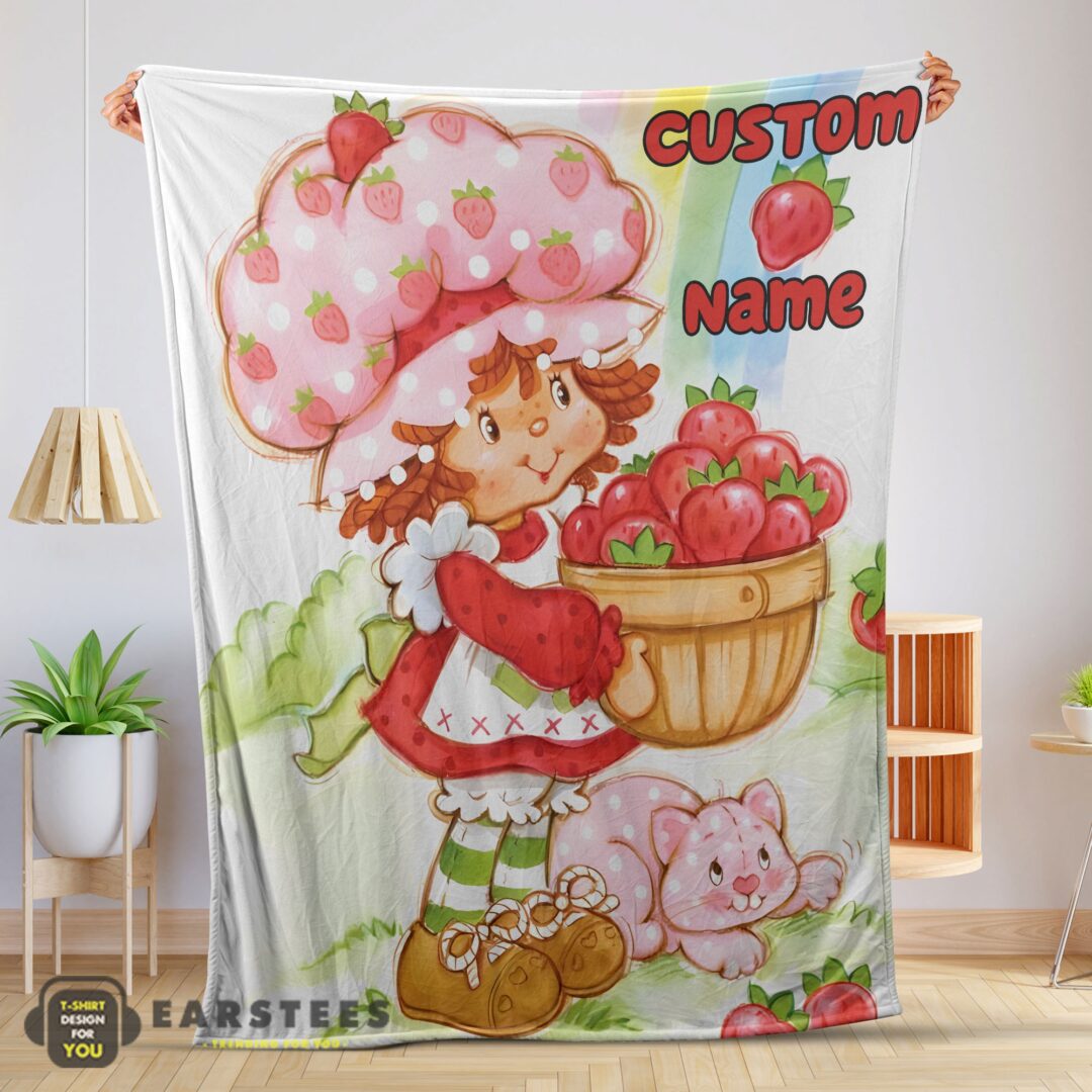 good-cartoon-strawberry-shortcake-blanket-e28093-customize-blanket-mk-01 Good Cartoon Strawberry Shortcake Blanket – Customize Blanket