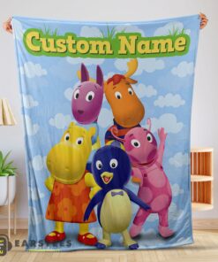 Good Cartoon The Backyardigans With Friends Blanket Fleece Customized Blanket