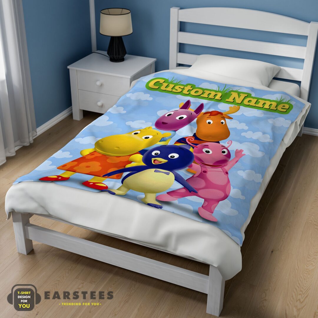 good-cartoon-the-backyardigans-with-friends-blanket-fleece-customized-blanket-mk-02 Good Cartoon The Backyardigans With Friends Blanket Fleece Customized Blanket - Image 3
