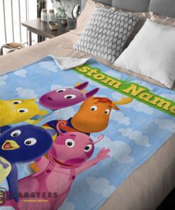 Good Cartoon The Backyardigans With Friends Blanket Fleece Customized Blanket - Image 2