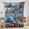 Good Cartoon Thomas And Friends Blanket Fleece Customized Blanket