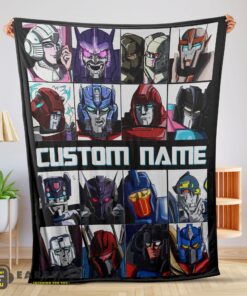 Good Cartoon Transformers Characters Blanket Fleece Customized Blanket