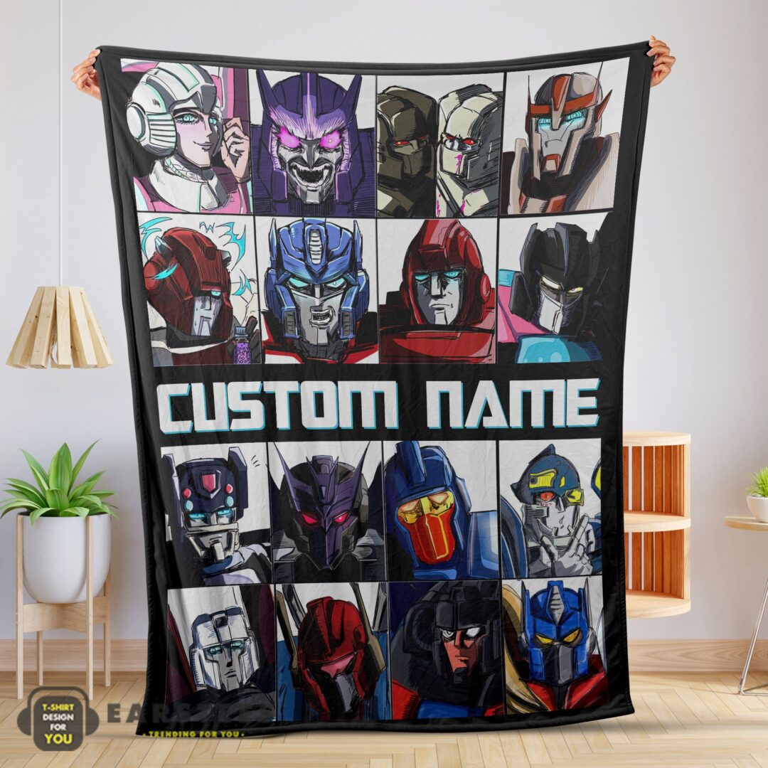 good-cartoon-transformers-characters-blanket-fleece-customized-blanket-mk-01 Good Cartoon Transformers Characters Blanket Fleece Customized Blanket