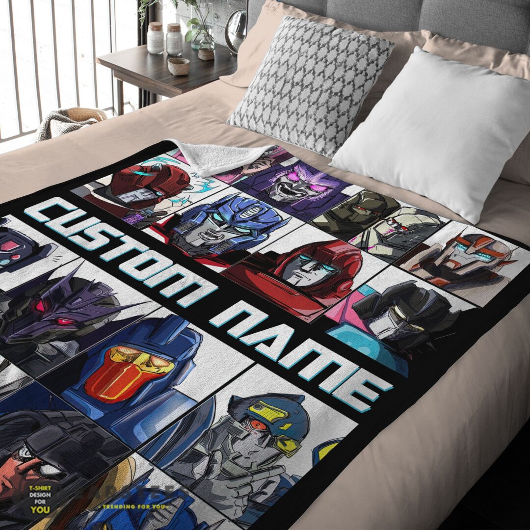 good-cartoon-transformers-characters-blanket-fleece-customized-blanket-mk-02 Good Cartoon Transformers Characters Blanket Fleece Customized Blanket - Image 2