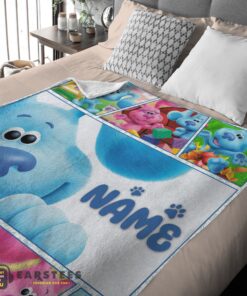 Good Cartoon TV Show Blue's Clues Blanket Fleece Customized Blanket - Image 2