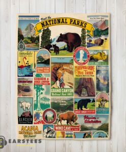 Good Cavallini Visit The National Parks Blanket Fleece Customized Blanket