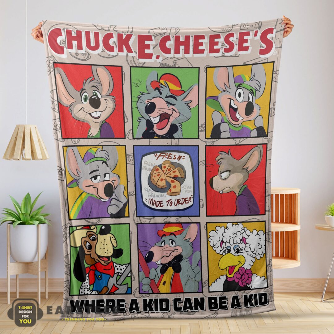good-chuck-e-cheeses-where-a-kid-can-be-a-kid-blanket-fleece-mk-01 Good Chuck E. Cheese's Where A Kid Can Be A Kid Blanket Fleece