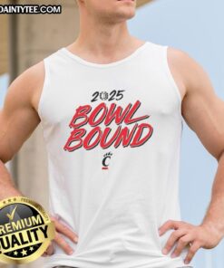 Good Cincinnati Bearcats Bowl Bound 2025 Tank Top featuring team colors and logo, perfect for fans supporting the team.