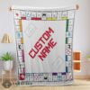 Good Classic Monopoly Board Game Blanket Fleece Customized Blanket