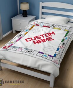 Good Classic Monopoly Board Game Blanket Fleece Customized Blanket - Image 3