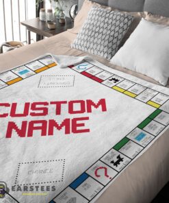 Good Classic Monopoly Board Game Blanket Fleece Customized Blanket - Image 2
