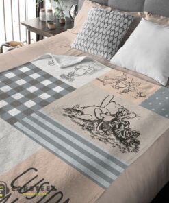 Good Classic Winnie The Pooh & Friends Sketch Blanket Fleece Customized Blanket - Image 2