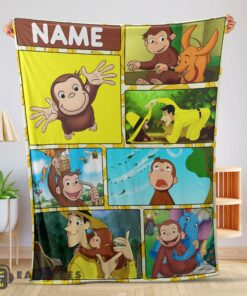 Good Curious George Ted ShacklefordBlanket Fleece Customized Blanket