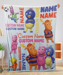 Good Cute Backyardigans Characters Blanket Fleece Customized Blanket