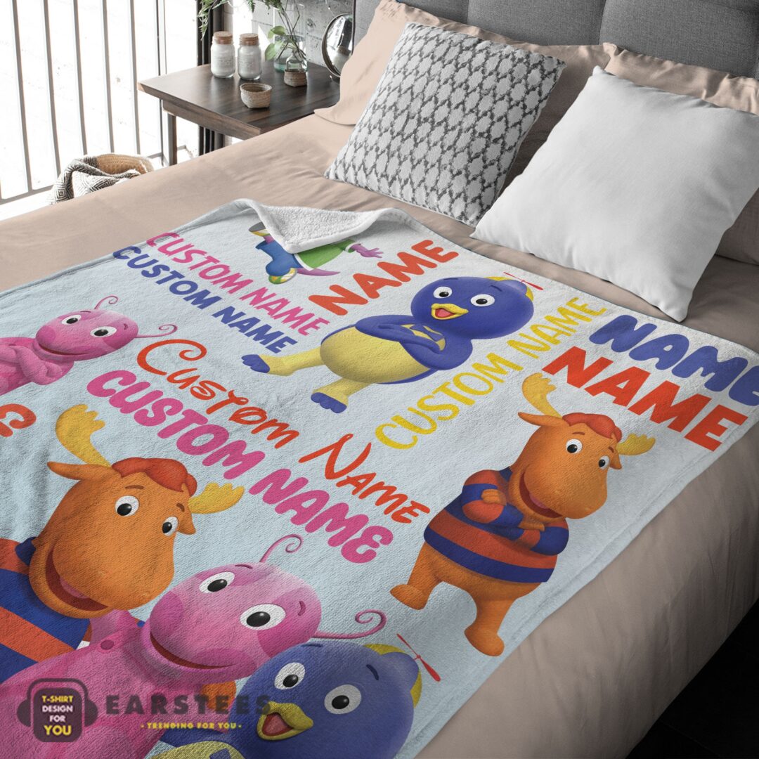 good-cute-backyardigans-characters-blanket-fleece-customized-blanket-mk-03 Good Cute Backyardigans Characters Blanket Fleece Customized Blanket - Image 2