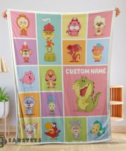 Good Cute Chibi Animals Blanket Fleece Customized Blanket