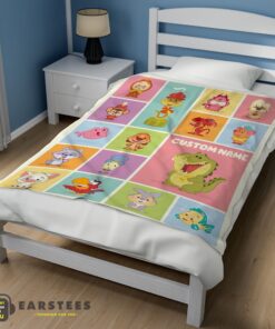 Good Cute Chibi Animals Blanket Fleece Customized Blanket - Image 3