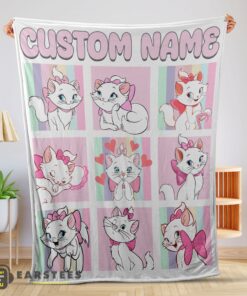 Good Cute Disney Cartoon The Aristocats Marie Blanket Fleece Customized Blanket