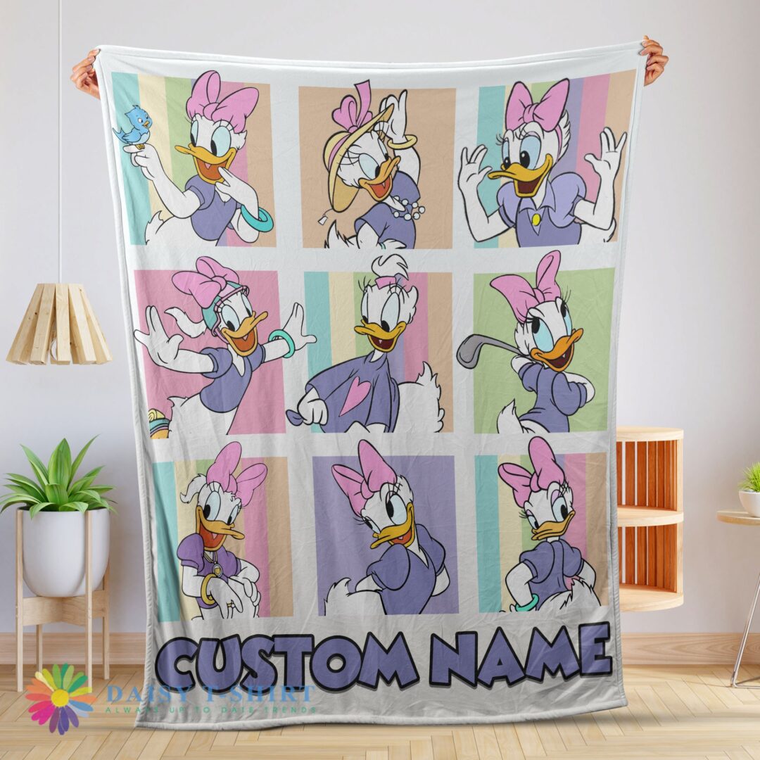 Good Cute Hot Disney Daisy Duck And Friends Daisy Duck Moods Blanket Customize Blanket-mk-01 (1)