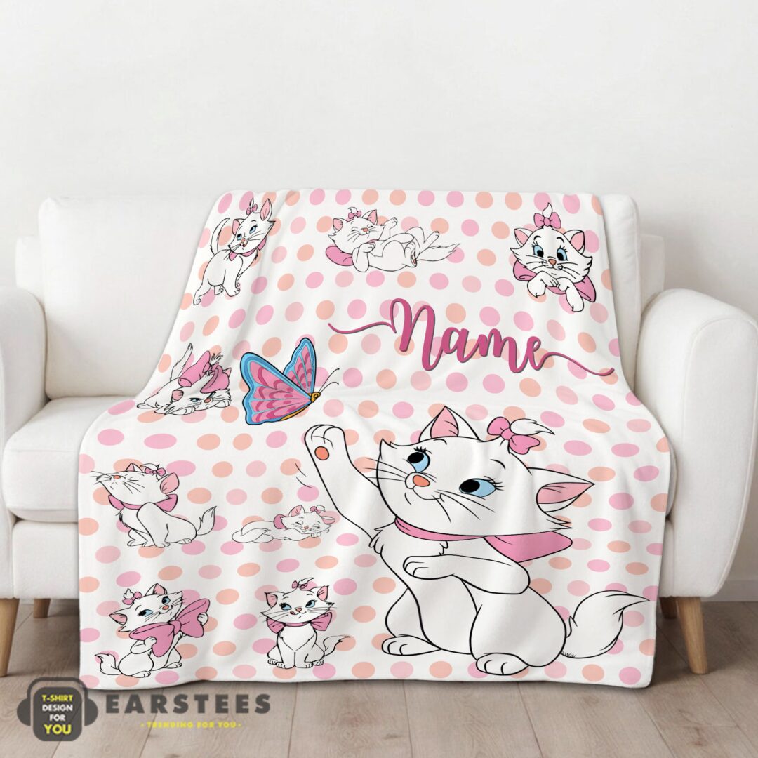good-cute-marie-cat-blanket-fleece-customized-blanket-mk-01 Good Cute Marie Cat Blanket Fleece Customized Blanket - Image 2