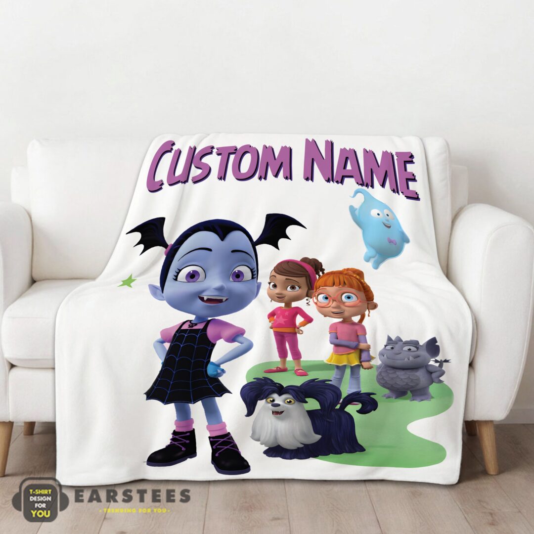 good-cute-vampirina-friends-blanket-fleece-customized-blanket-mk-01 Good Cute Vampirina & Friends Blanket Fleece Customized Blanket - Image 2