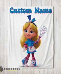 Good Disney Alice's Wonderland Bakery Blanket Fleece Customized Blanket