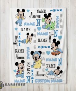 Good Disney Baby Mickey's Dreamland Blanket Fleece Customized Blanket