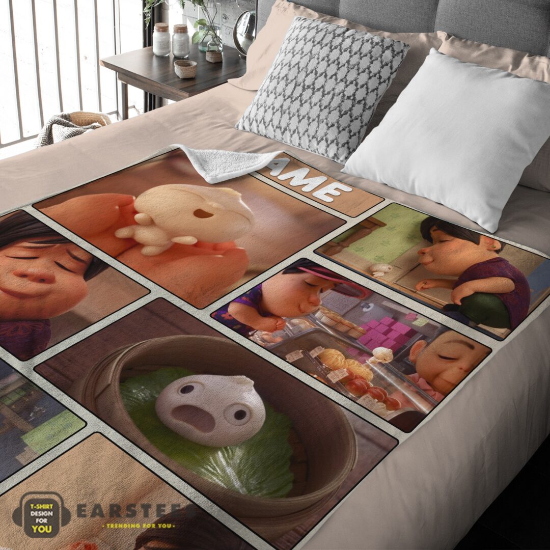 good-disney-bao-pixar-short-film-blanket-fleece-customized-blanket-mk-03 Good Disney Bao Pixar Short Film Blanket Fleece Customized Blanket - Image 2