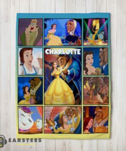 Good Disney Beauty And The Beast Mystery To Love Collage Blanket Fleece Customized Blanket